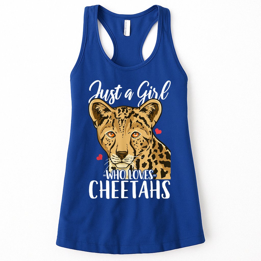 Cheetah Just A Girl Who Loves Cheetahs Cool Gift Womens Tank Top