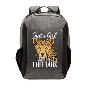 Cheetah Just A Girl Who Loves Cheetahs Cool Gift Vector Backpack