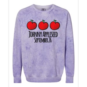 Celebrate Johnny Appleseed September 26 Teachers Preschool Premium Colorblast Crewneck Sweatshirt