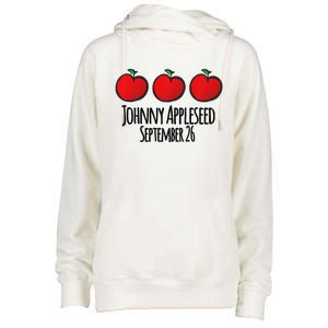 Celebrate Johnny Appleseed September 26 Teachers Preschool Premium Womens Funnel Neck Pullover Hood