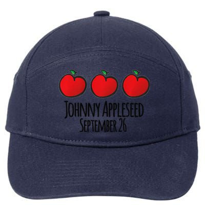 Celebrate Johnny Appleseed September 26 Teachers Preschool Premium 7-Panel Snapback Hat