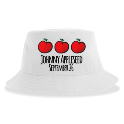 Celebrate Johnny Appleseed September 26 Teachers Preschool Premium Sustainable Bucket Hat