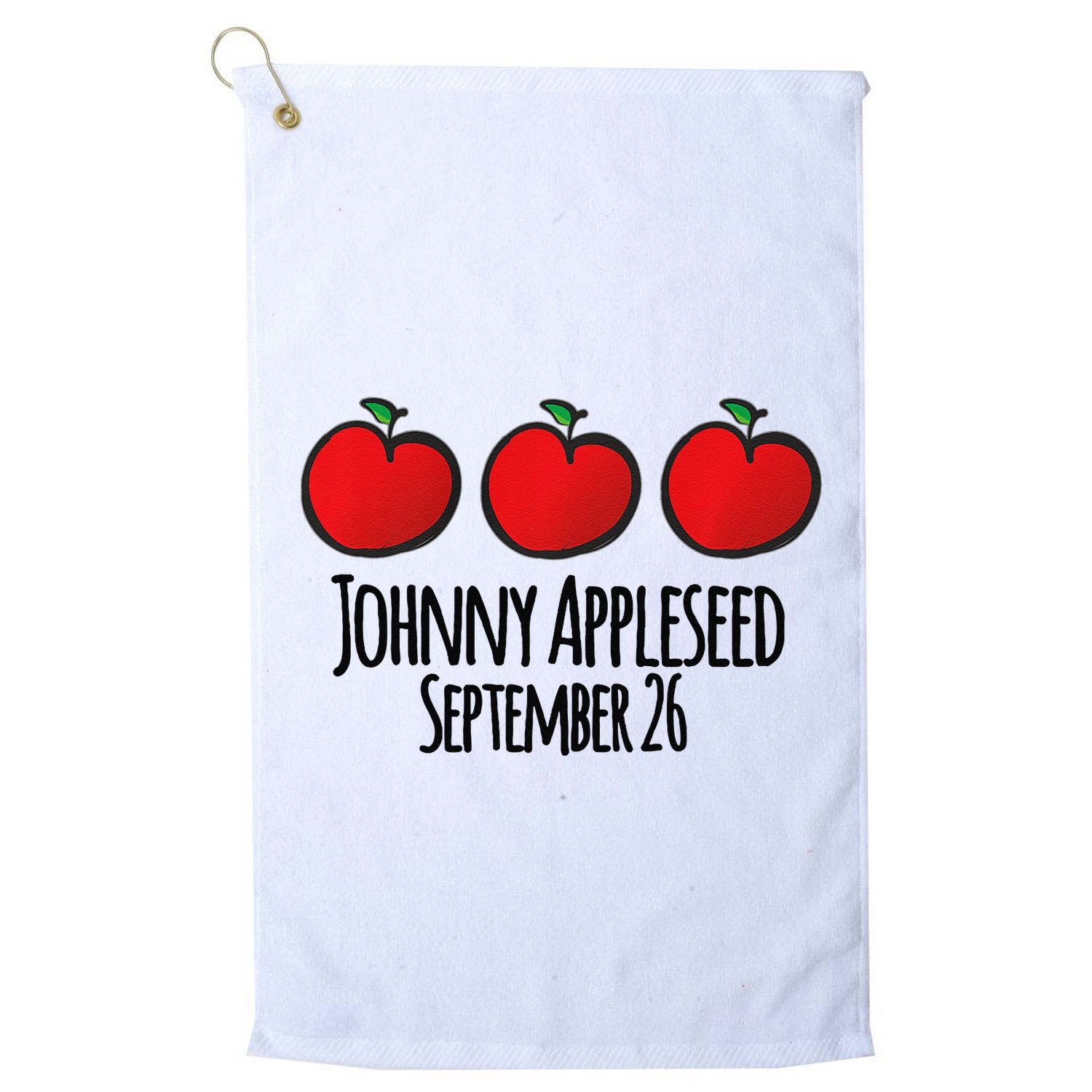 Celebrate Johnny Appleseed September 26 Teachers Preschool Premium Golf Towel
