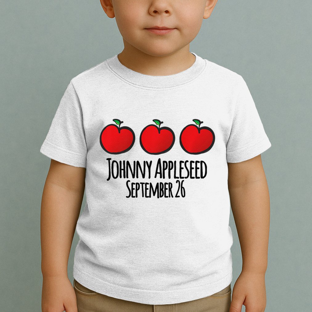 Celebrate Johnny Appleseed September 26 Teachers Preschool Premium Toddler T-Shirt