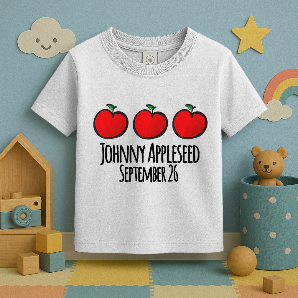 Celebrate Johnny Appleseed September 26 Teachers Preschool Premium Toddler T-Shirt