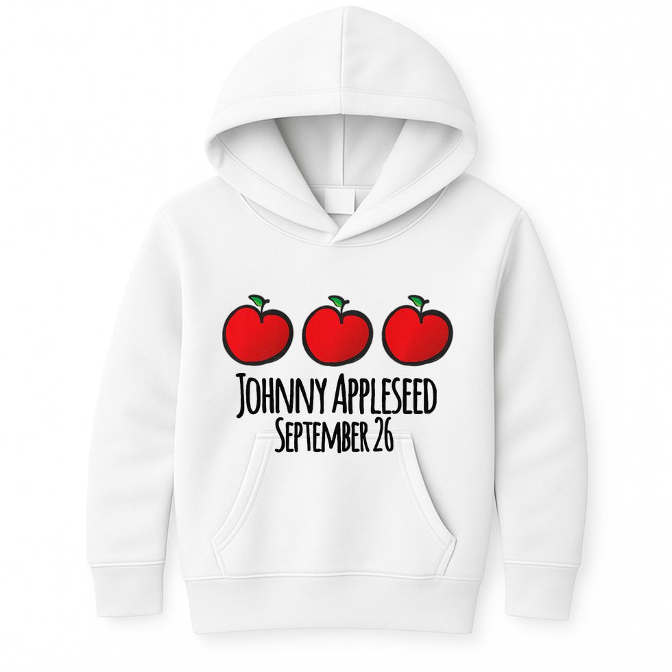 Celebrate Johnny Appleseed September 26 Teachers Preschool Premium Kids Hoodie