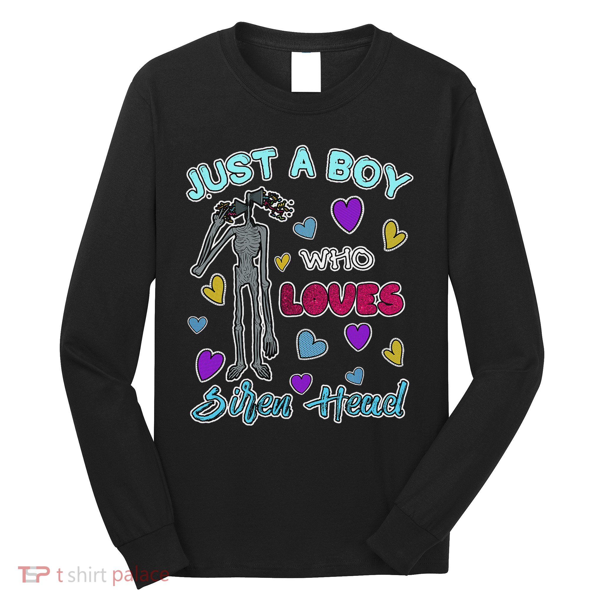 Cryptkins Just A Boy Who Loves Siren Head Long Sleeve Shirt