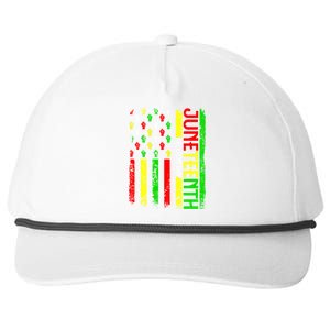 Celebrate Juneteenth Afro Pride Black History Month Gift Snapback Five-Panel Rope Hat