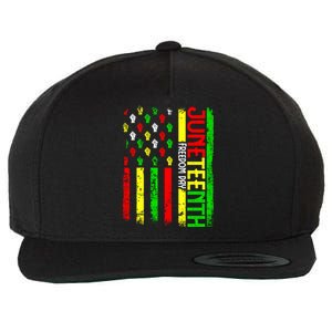 Celebrate Juneteenth Afro Pride Black History Month Gift Wool Snapback Cap