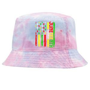 Celebrate Juneteenth Afro Pride Black History Month Gift Tie-Dyed Bucket Hat