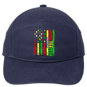 Celebrate Juneteenth Afro Pride Black History Month Gift 7-Panel Snapback Hat