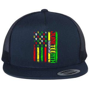 Celebrate Juneteenth Afro Pride Black History Month Gift Flat Bill Trucker Hat