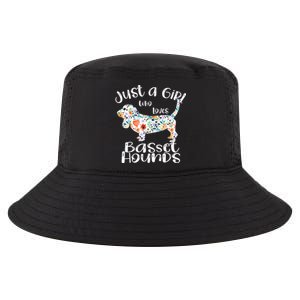 Cute Just A Girl Who Loves Basset Hounds Gift Cool Comfort Performance Bucket Hat