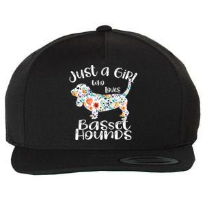 Cute Just A Girl Who Loves Basset Hounds Gift Wool Snapback Cap