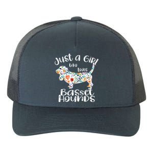 Cute Just A Girl Who Loves Basset Hounds Gift Yupoong Adult 5-Panel Trucker Hat