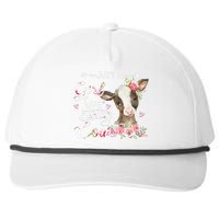 Cow Just A Girl Who Loves Cows Funny Gifts Snapback Five-Panel Rope Hat