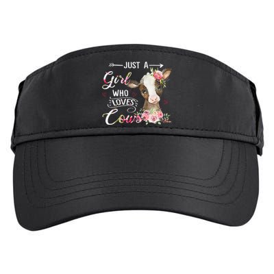 Cow Just A Girl Who Loves Cows Funny Gifts Adult Drive Performance Visor