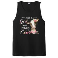 Cow Just A Girl Who Loves Cows Funny Gifts PosiCharge Competitor Tank