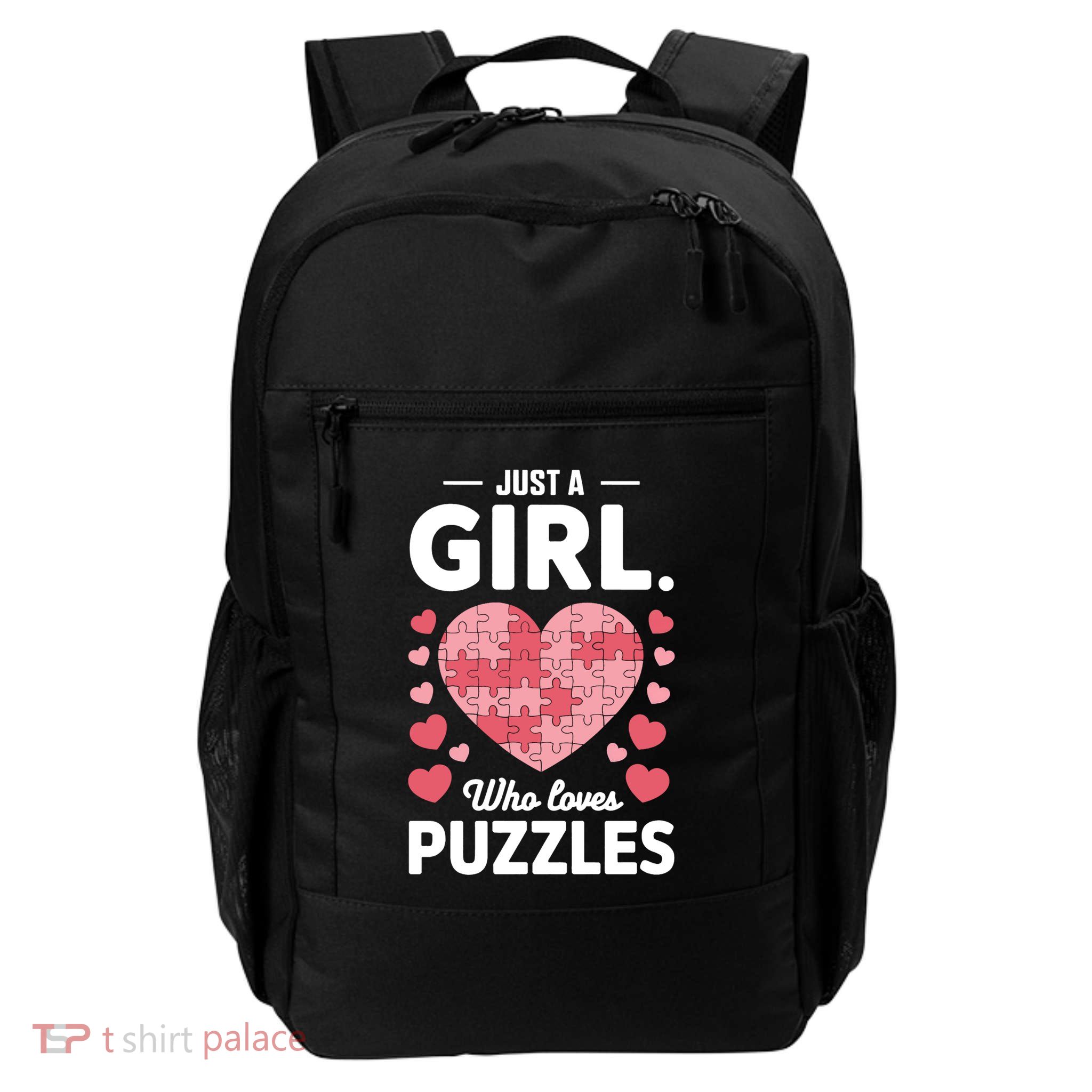 Cute Just A Who Loves Puzzles Design Gift Daily Commute Backpack
