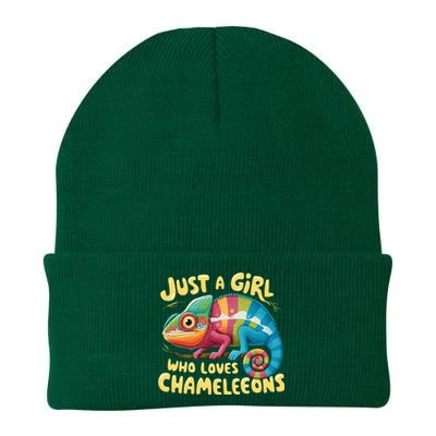 Chameleon Just A Girl Who Loves Chameleons Knit Cap Winter Beanie