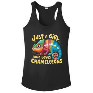 Chameleon Just A Girl Who Loves Chameleons Ladies PosiCharge Competitor Racerback Tank