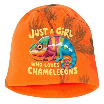 Chameleon Just A Girl Who Loves Chameleons Kati - Camo Knit Beanie