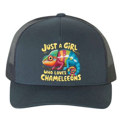 Chameleon Just A Girl Who Loves Chameleons Yupoong Adult 5-Panel Trucker Hat