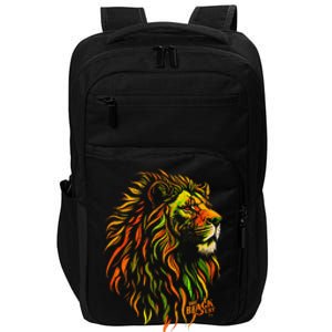 Celebrate Juneteenth African Lion Face Freedom Day 1865 Impact Tech Backpack