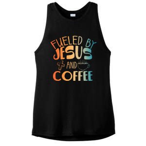 Cool Jesus Art For Christian Jesus Coffee Ladies PosiCharge Tri-Blend Wicking Tank