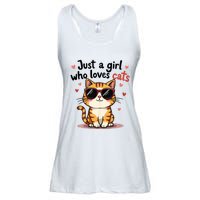 Cats Just A Girl Who Loves Cats Ladies Essential Flowy Tank