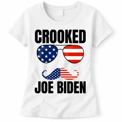 Crooked Joe Biden Trump Quote Called Joe Biden Crooked Womens T-Shirt
