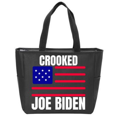 Crooked Joe Biden Trump Quote Called Joe Biden Crooked Zip Tote Bag
