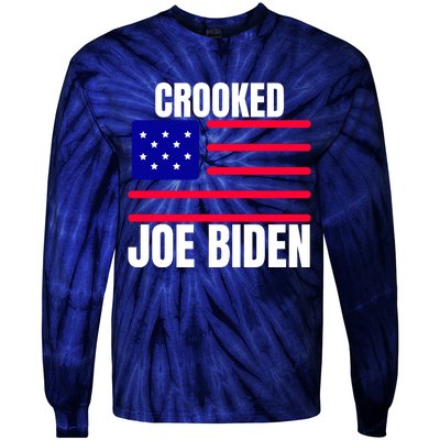 Crooked Joe Biden Trump Quote Called Joe Biden Crooked Tie-Dye Long Sleeve Shirt