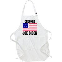 Crooked Joe Biden Trump Quote Called Joe Biden Crooked Full-Length Apron With Pockets