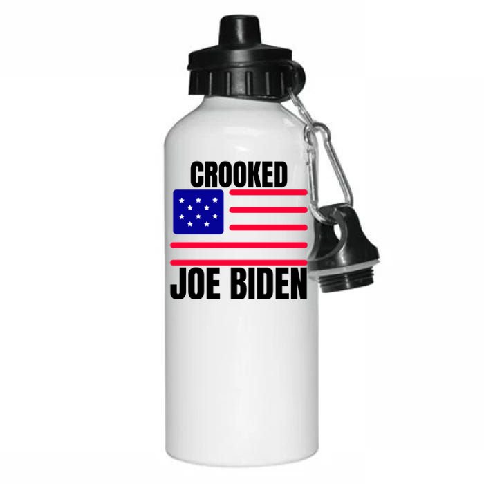 Crooked Joe Biden Trump Quote Called Joe Biden Crooked Aluminum Water Bottle