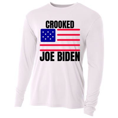 Crooked Joe Biden Trump Quote Called Joe Biden Crooked Cooling Performance Long Sleeve Crew