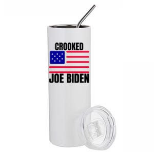 Crooked Joe Biden Trump Quote Called Joe Biden Crooked Stainless Steel Tumbler