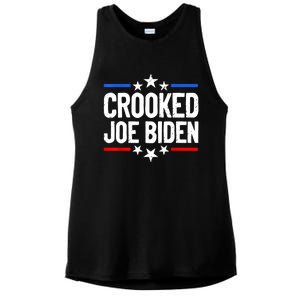 Crooked Joe Biden Confused Anti Biden Ladies PosiCharge Tri-Blend Wicking Tank