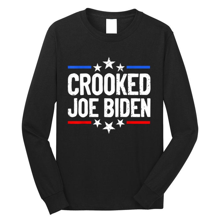 Crooked Joe Biden Confused Anti Biden Long Sleeve Shirt