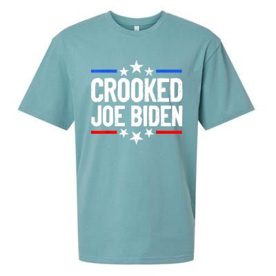 Crooked Joe Biden Confused Anti Biden Sueded Cloud Jersey T-Shirt