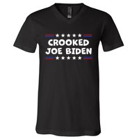 Crooked Joe Biden Confused Anti Biden V-Neck T-Shirt