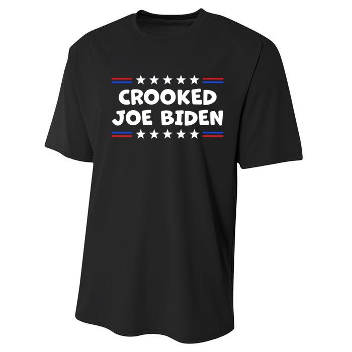 Crooked Joe Biden Confused Anti Biden Performance Sprint T-Shirt