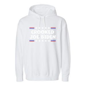 Crooked Joe Biden Confused Anti Biden Garment-Dyed Fleece Hoodie