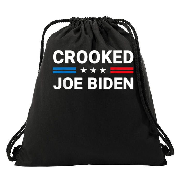 Crooked Joe Biden Was Not Fit To Run Drawstring Bag