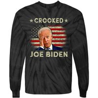 Crooked Joe Biden Trump Quote Called Joe Biden Crooked Tie-Dye Long Sleeve Shirt