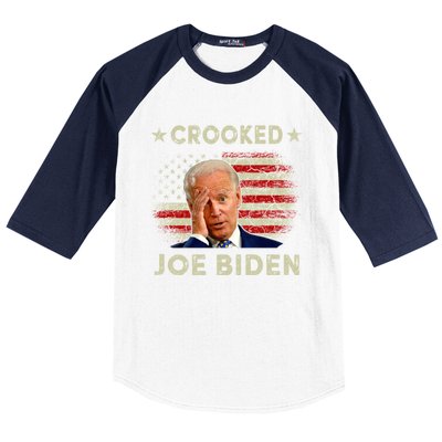 Crooked Joe Biden Trump Quote Called Joe Biden Crooked Baseball Sleeve Shirt