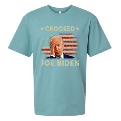 Crooked Joe Biden Trump Quote Called Joe Biden Crooked Sueded Cloud Jersey T-Shirt