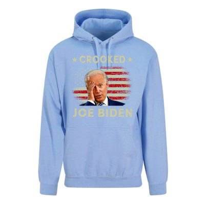 Crooked Joe Biden Trump Quote Called Joe Biden Crooked Unisex Surf Hoodie