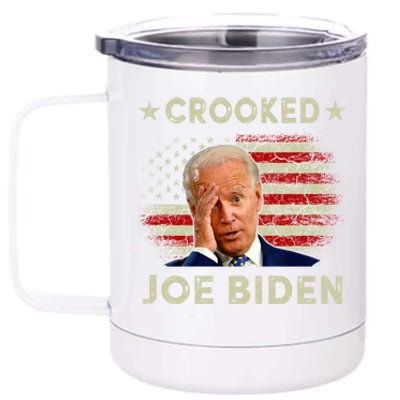 Crooked Joe Biden Trump Quote Called Joe Biden Crooked 12 oz Stainless Steel Tumbler Cup