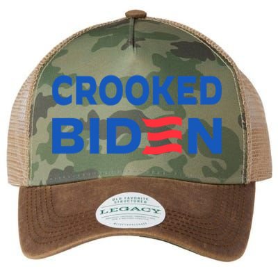 Crooked Joe Biden Trump Quote Called Joe Biden Crooked Legacy Tie Dye Trucker Hat